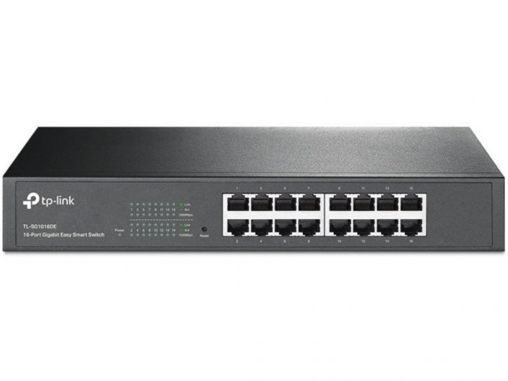 TP-Link Switch TP-LINK TL-SG1016DE Gigabit/16x RJ45/10/100/1000Mbs/eSmart/Rackmount metalno kuciste