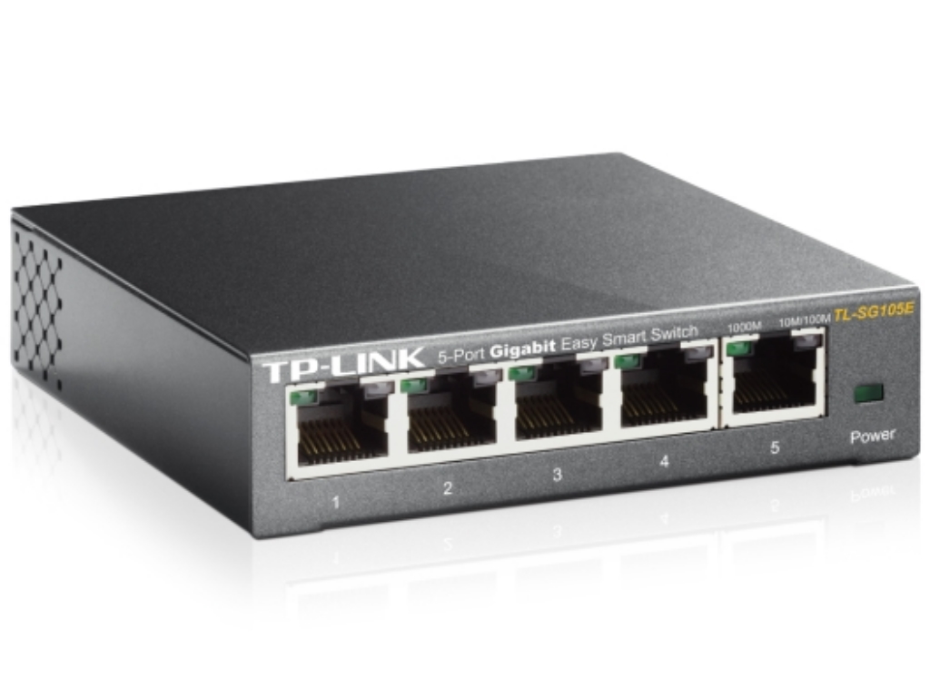 TP-Link Switch TP-LINK TL-SG105E Gigabit/5x RJ45/10/100/1000Mbps/eSmart/Desktop metalno kuciste