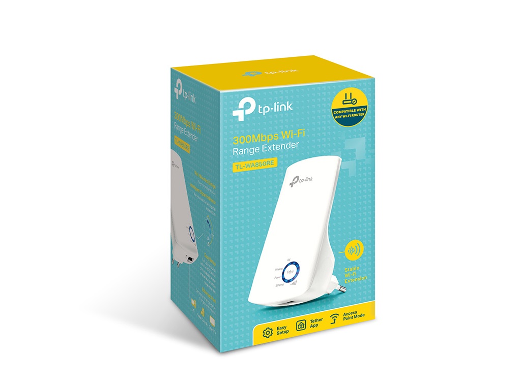 TP-Link Ekstender dometa TP-LINK TL-WA850RE Wi-Fi/N300/300Mbps/ 1x LAN/2 interne antene