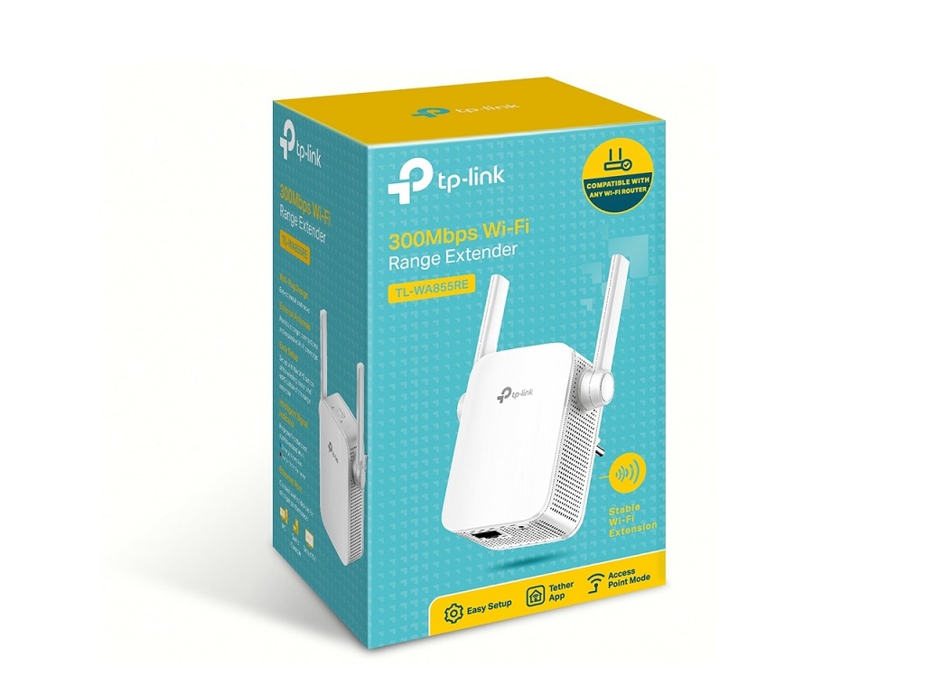 TP-Link Ekstender dometa TP-LINK TL-WA855RE Wi-Fi/N300/300Mbps/1xLAN/2x eksterna antena