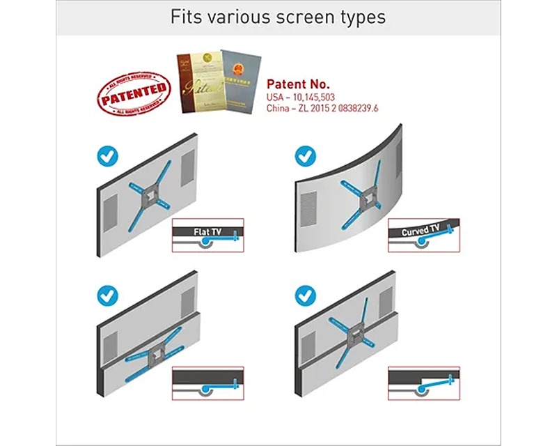 BARKAN BM464 LCD TV zglobni zidni nosač od 13 do 90 inča