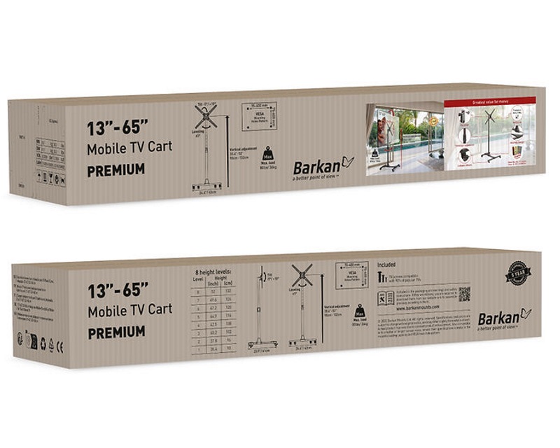 BARKAN SW310H Univerzalna kolica za LCD TV nosač od 13 do 65 inča