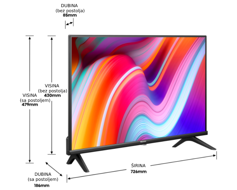 Hisense Smart TV 32", 32A4K