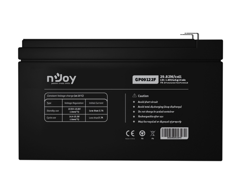 NJOY GP09122F baterija za UPS 12V 9Ah,UPS00735