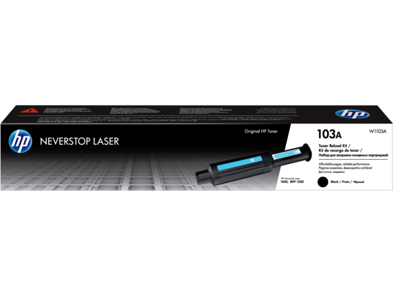 HP 103A Blk Original Laser Recharge Crtg, W1103A