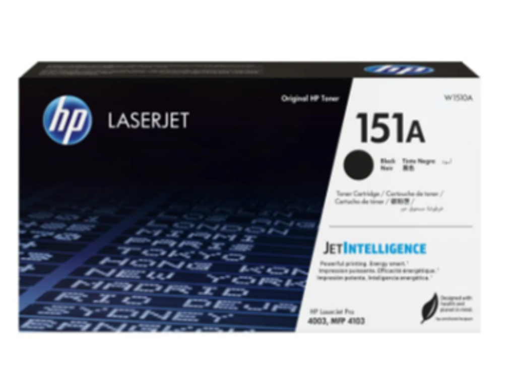 HP 151A Black LaserJet Toner Cartridge, W1510A