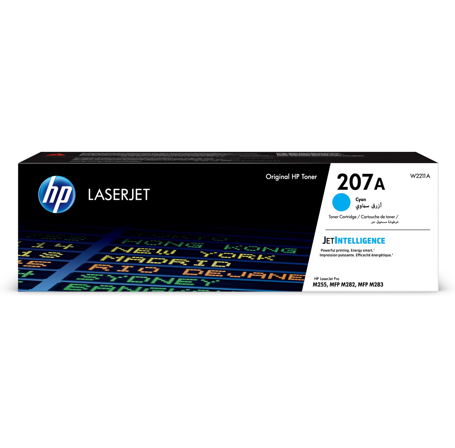 HP 207A Cyan LaserJet Toner Cartridge, W2211A