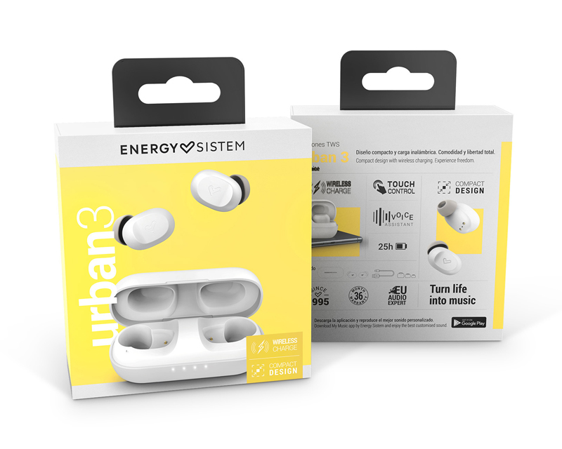 ENERGY SISTEM Urban 3 Coconut True Wireless bežične slušalice bele