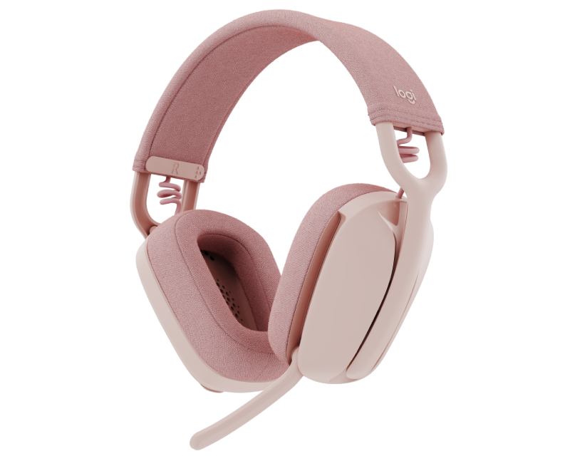 Logitech Zone Vibe100 Wireless Headset slušalice sa mikrofonom roze