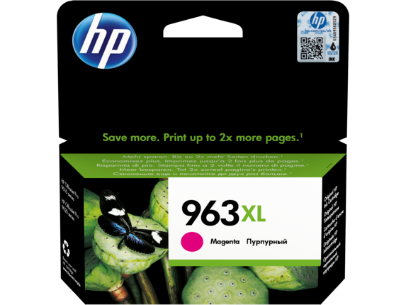 HP 963XL High Yield Magenta Original Ink Cartridge, 3JA28AE