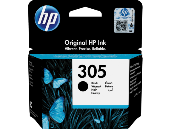 HP 305 Black Original Ink Cartridge, 3YM61AE