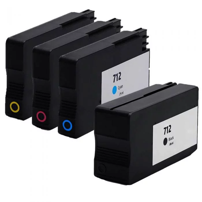 HP 712 80-ml Black DesignJet Ink Cartridge, 3ED71A