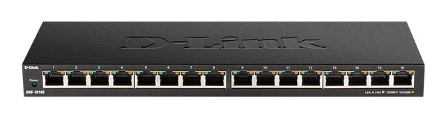 D-Link D-Link 16-port Gigabit neupravljiv switch, DGS-1016S/E