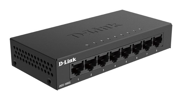 D-Link D-Link 8-port Gigabit neupravljiv metal switch DGS-108GL/E