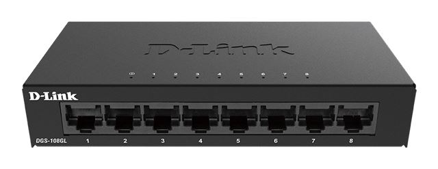 D-Link D-Link 8-port Gigabit neupravljiv metal switch DGS-108GL/E