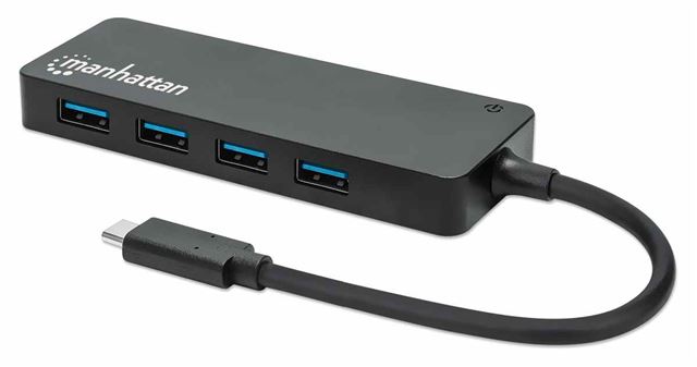 Manhattan USB HUB USB-C --> 4x USB 3.2, Bus-Powered, Manhattan 164924