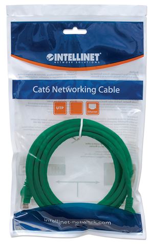 Intellinet Kabl Intellinet Patch,Cat6 compatible,U/UTP,1.5 m, zeleni 342483