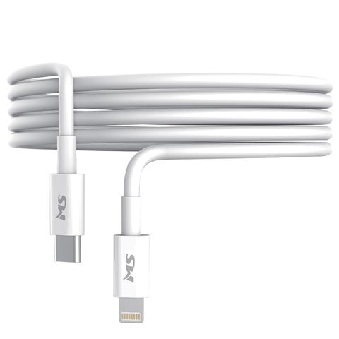 MS KABL MS USB-C ->LIGHTNING, 1m, beli