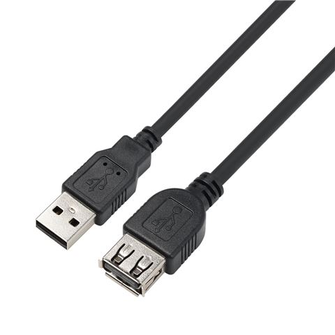 MS CC USB AM 2.0 -> USB AF, 2m, C-AFA3200, crni, MS