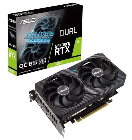 ASUS Dual GeForce RTX™ 3050 V2 OC  8GB, grafičke kartice