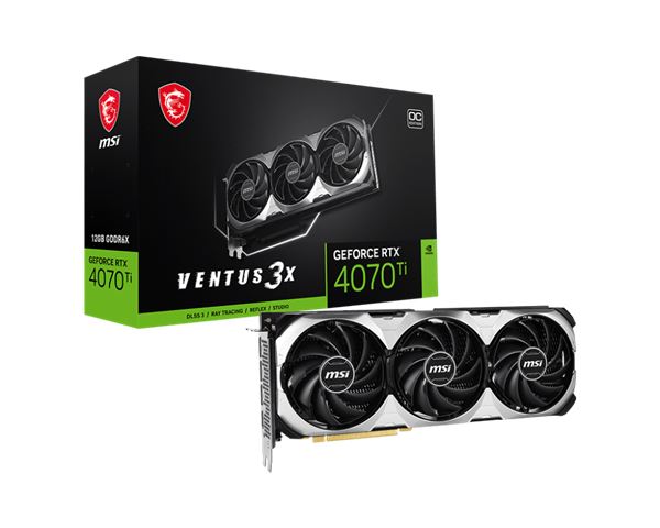 MSI RTX 4070 TI VENTUS 3X E1 12G OC, grafička kartica