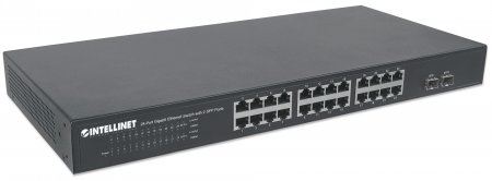 Intellinet Intellinet Switch 24-Port Gigabit Ethernet 2x 1Gb uplink