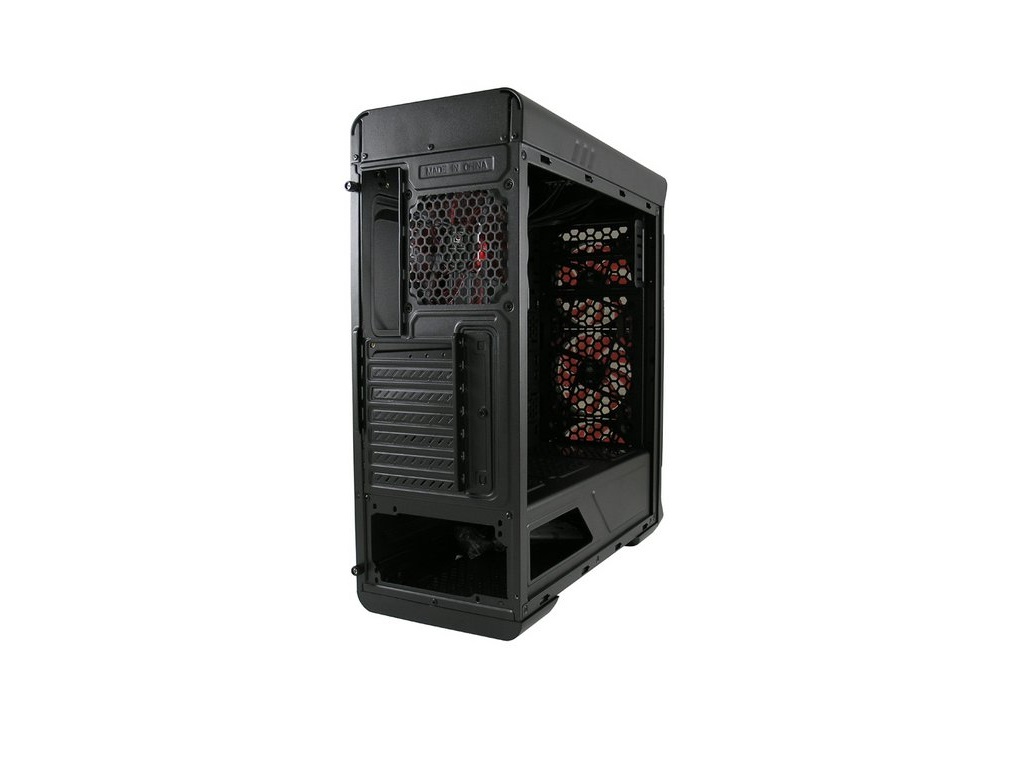 Kućište LC POWER 988B-ON Midi-Tower/ATX/Micro-ATX/Mini-ITX/Gaming/RGB/bez napajanja/crna