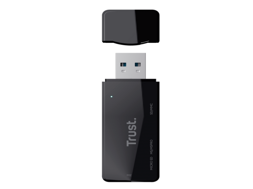 Trust Čitač kartica TRUST NANGA USB3.1/M2,MS, Micro-SD,SD/crna