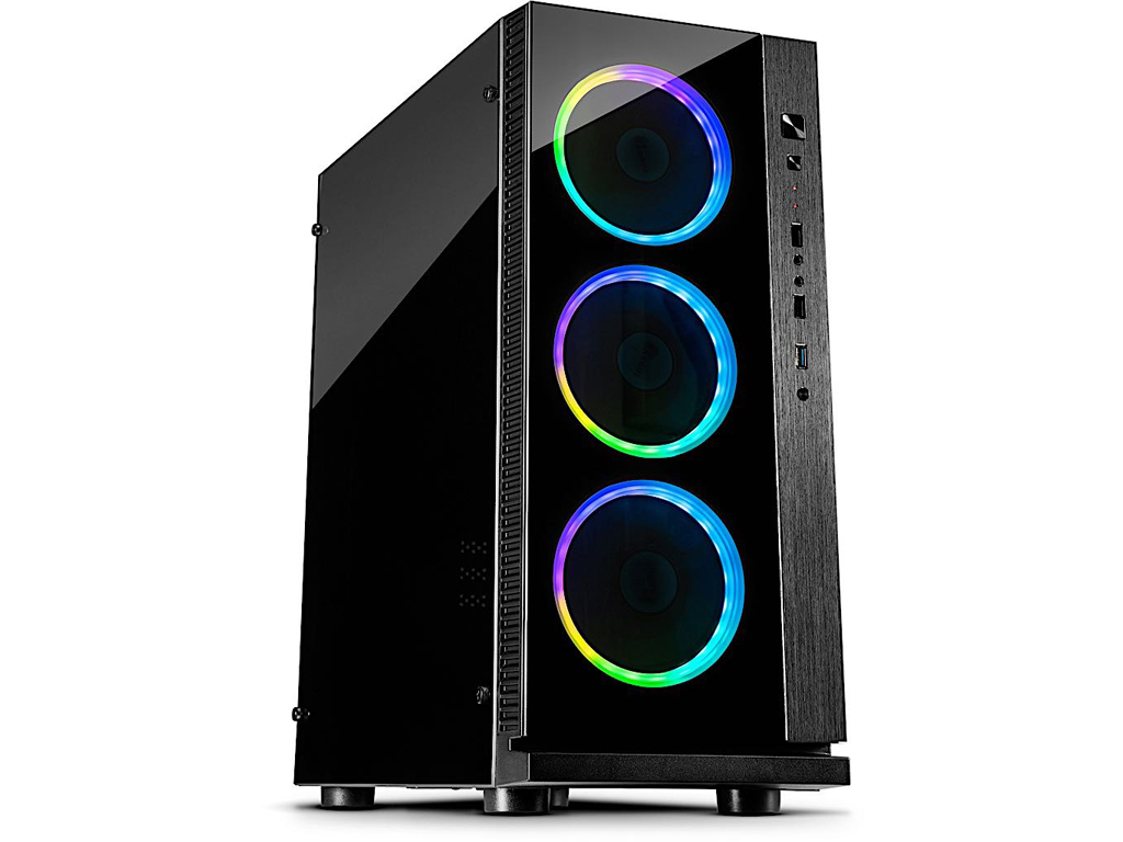 Kućište INTER-TECH W-III Midi/ATX/RGB/ITX/bez napajanja/crna