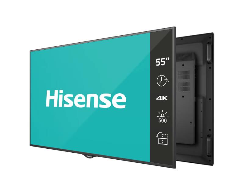 Hisense 55 inča 55BM66AE 4K UHD 500 nita Digital Signage Display - 24/7 Operation Android 9,55BM66AE