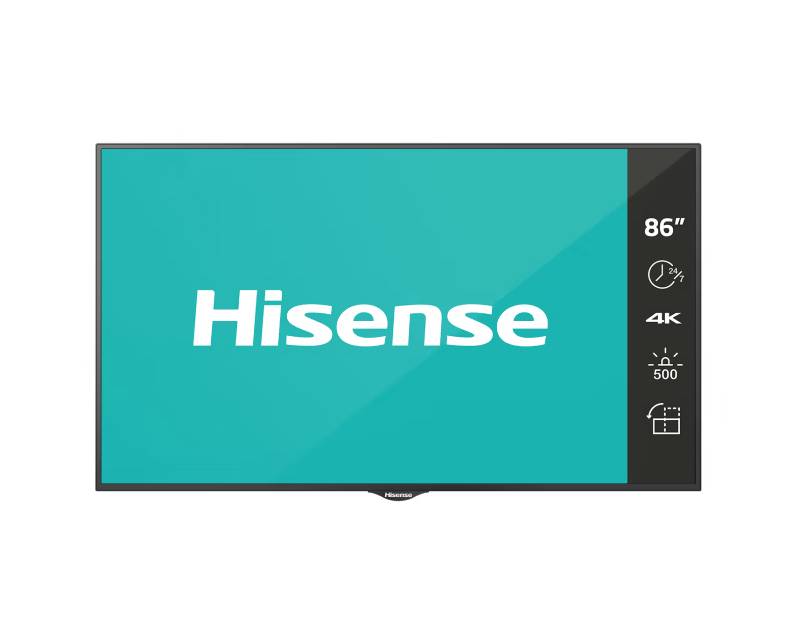 Heisense 86 inča 86BM66AE 4K UHD 500 nita Digital Signage Display - 24/7 Operation,86BM66AE