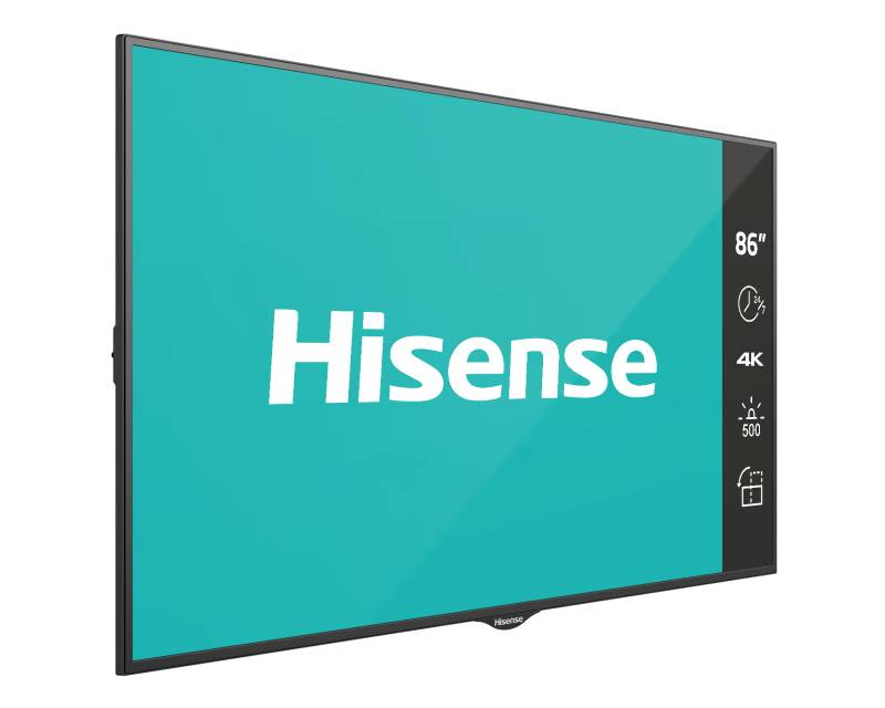 Heisense 86 inča 86BM66AE 4K UHD 500 nita Digital Signage Display - 24/7 Operation,86BM66AE