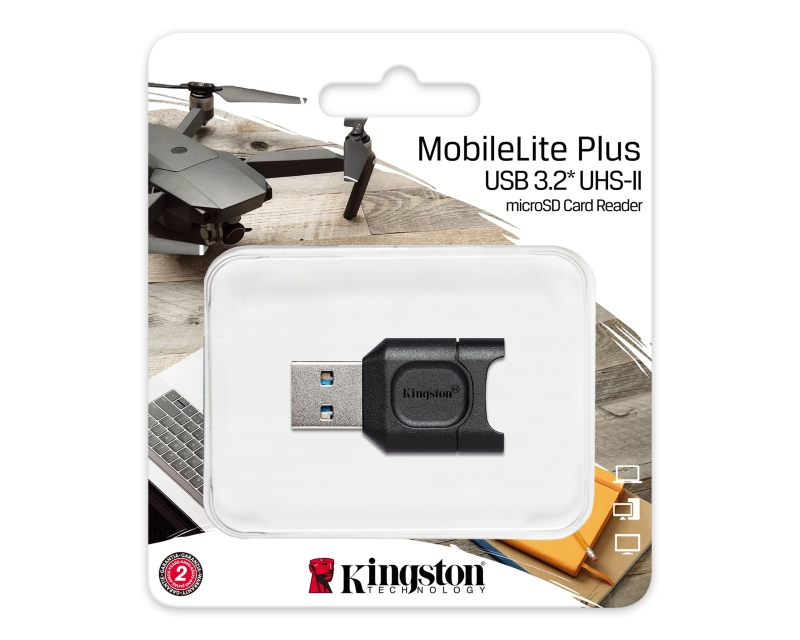 Kingston Čitač kartica MLPM MobileLite Plus USB3.2 Gen1 microSDHC/SDXC UHS-II,MLPM