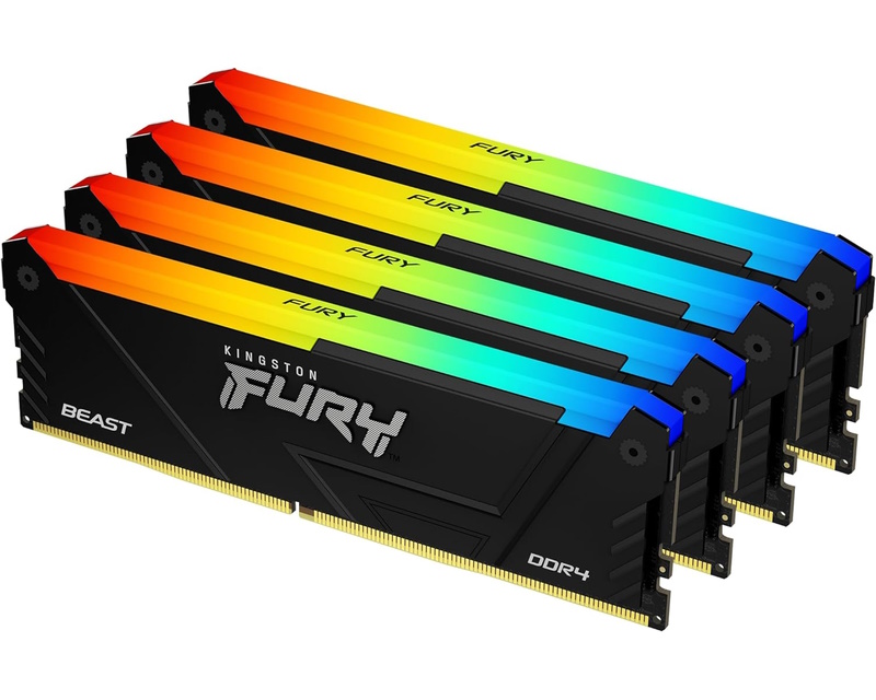 Kingston Fury Beast 128GB DDR4-3600MHz DIMM, KF436C18BB2AK4/128
