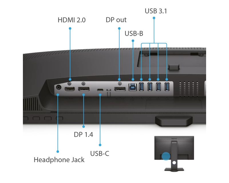 BENQ Monitor PD2705Q 9H.LJELA.TBE