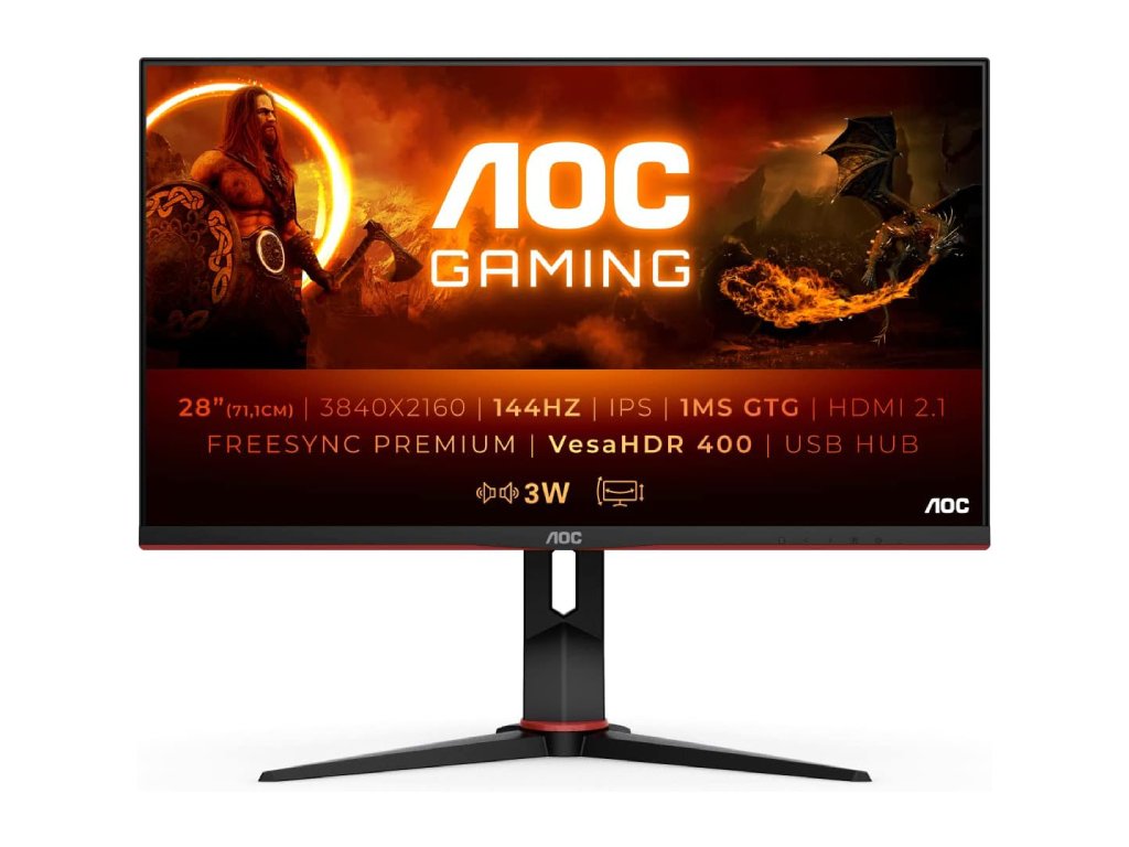 AOC Gaming Monitor 28" U28G2XU2/BK