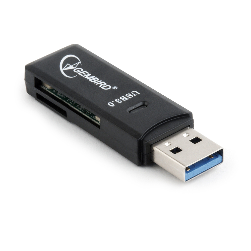 Gembird Compact USB 3.0 SD card reader, blister, UHB-CR3-01