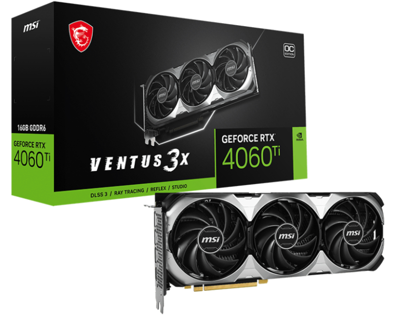 MSI nVidia GeForce RTX 4060 Ti  VENTUS 3X 16G OC, grafička karta