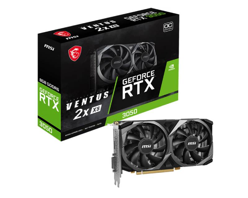 MSI nVidia GEFORCE RTX 3050 VENTUS 2X XS 8GB, grafička karta