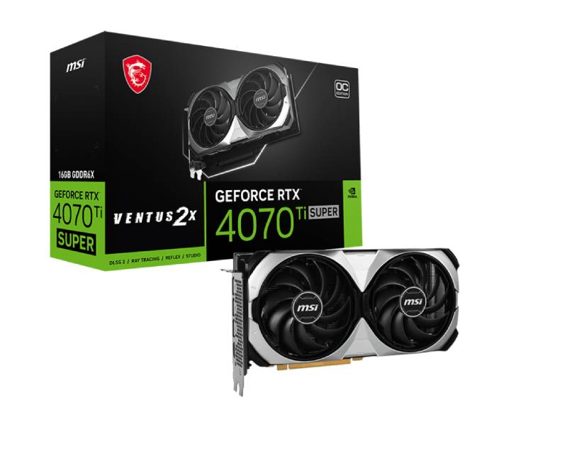 MSI nVidia GeForce RTX 4070 Ti SUPER VENTUS 2X OC 16GB,  grafička kartica