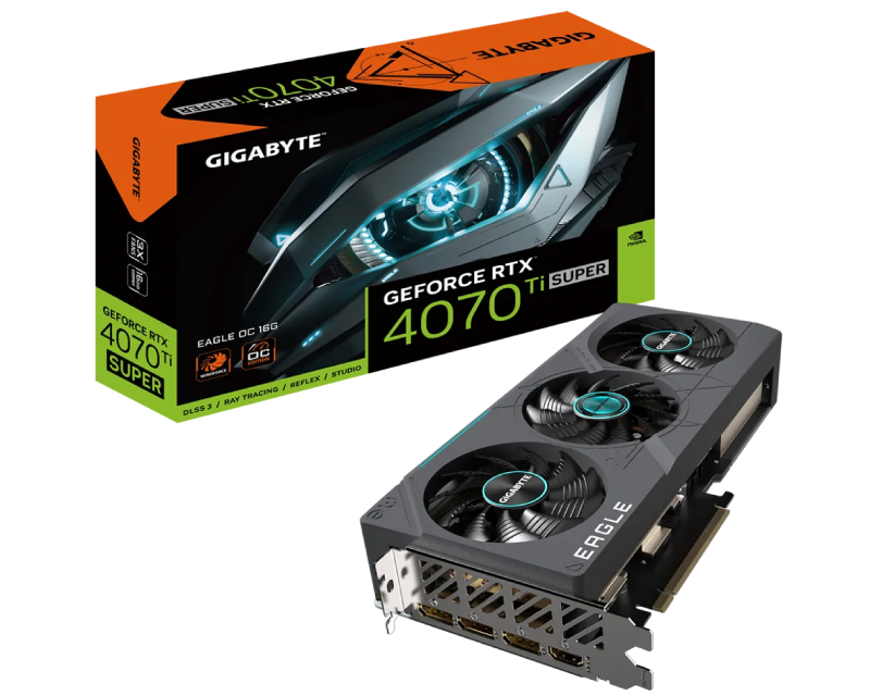 Gigabyte nVidia GeForce RTX 4070 Ti SUPER EAGLE OC 16GB, grafička karta