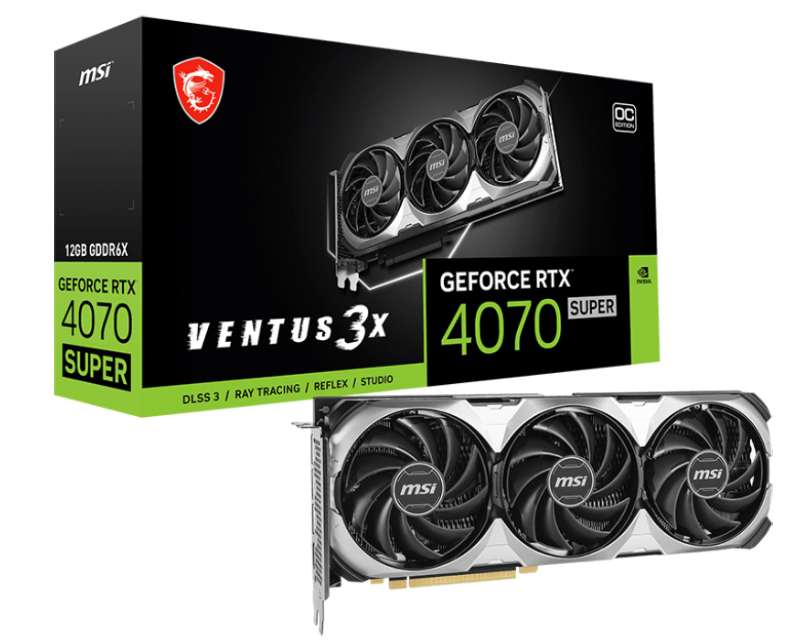 GenVidia GeForce RTX 4070 12GB RTX 4070 SUPER 12G VENTUS 3X OC grafička kartica