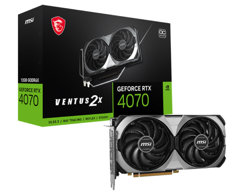 MSI nVidia GeForce  RTX 4070 VENTUS 2X E 12GB OC, grafička karta