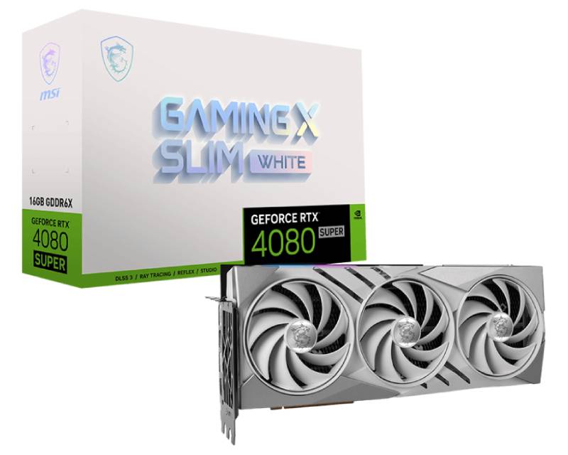 MSI GeForce RTX 4080 SUPER GAMING X SLIM WHITE 16GB, grafička kartica