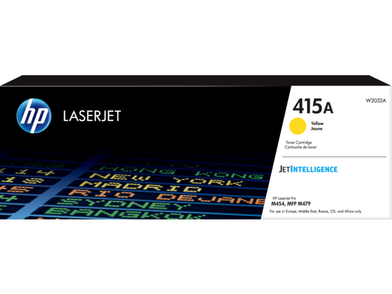 HP 415A Yellow Original LaserJet Toner Cartridge, W2032A