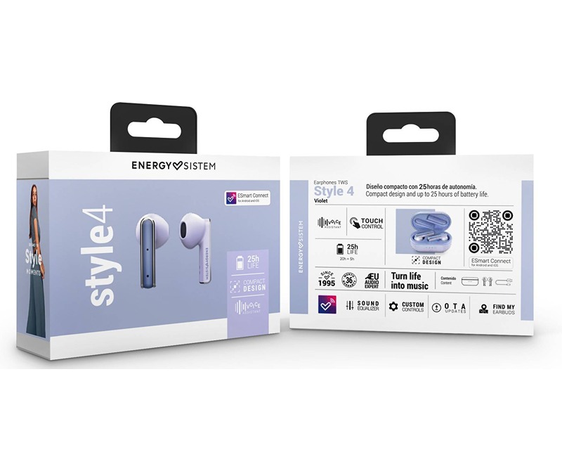 ENERGY SISTEM Style 4 Violet True Wireless slušalice ljubičaste (M45349)