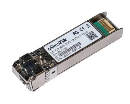 Mikrotik (XS+2733LC15D) SFP primopredajni modul 1/10/25G 15km 1270nm + 1330nm