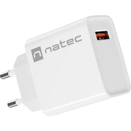 Natec RIBERA USB Type-A Charger, QC3.0, 3A 18W, White