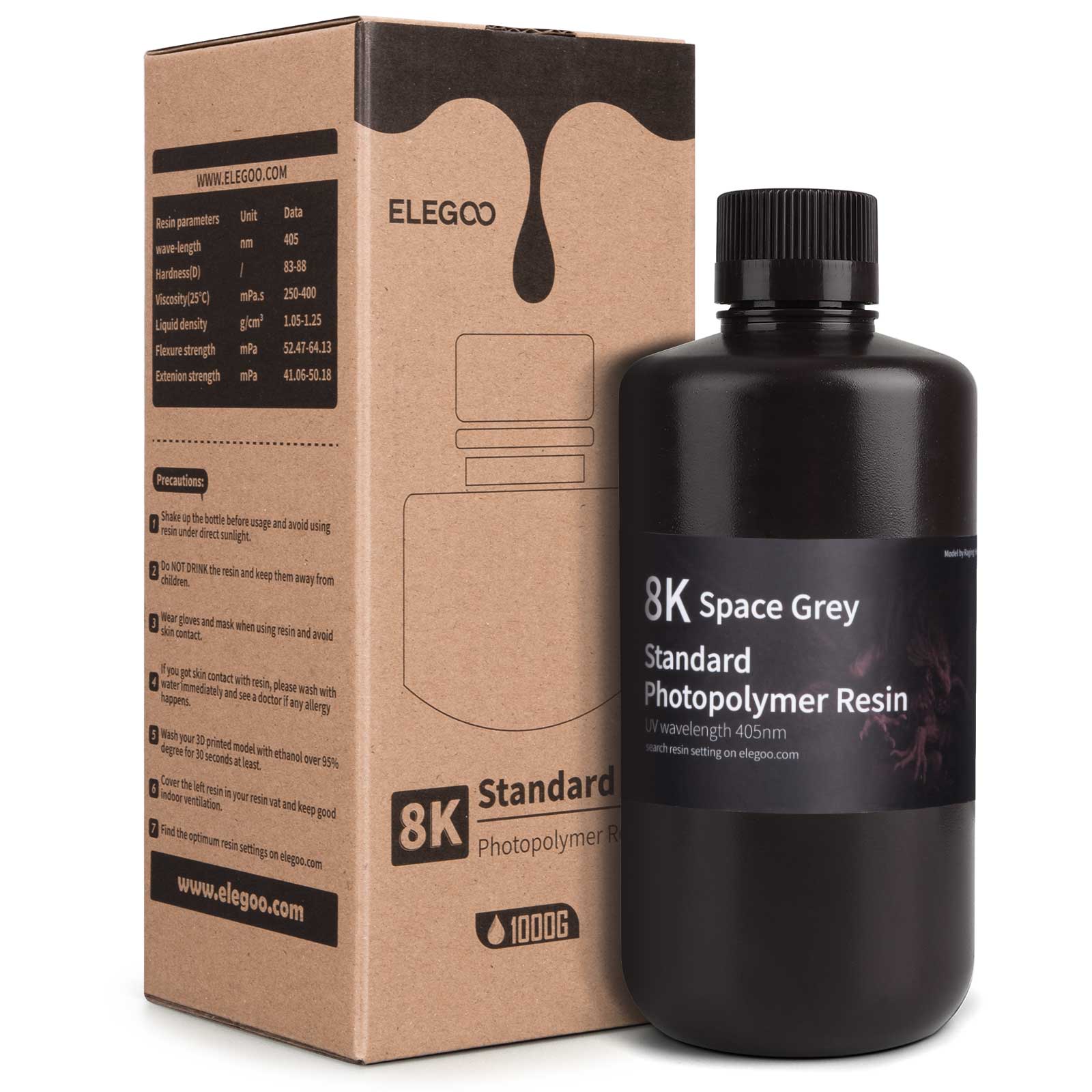 Elegoo Standard 8K Resin 1000g Siva