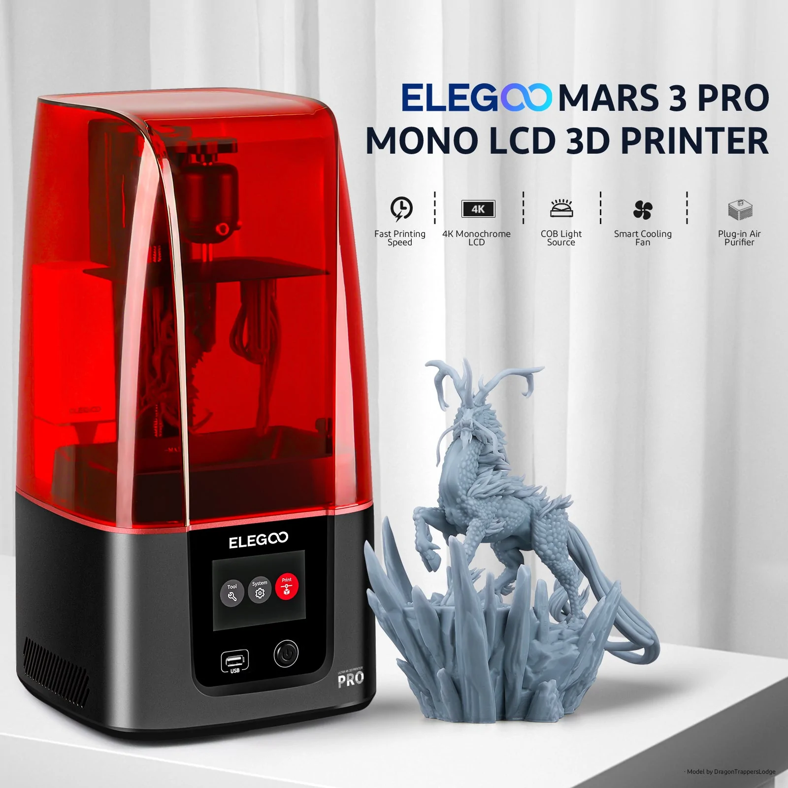 Elegoo Mars 3 Pro 4K, 3D printer